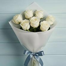 Букет 7 Белых роз Эдлесс Лав #REPLACE_PRED# Смоленске