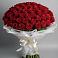 Букет 101 Красная роза Блэк Мэджик в Смоленске