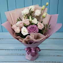 Букет цветов из:  Розы и Лизиантусы #REPLACE_PRED# Смоленске