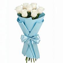 Букет 7 белых роз Проуд в Смоленске