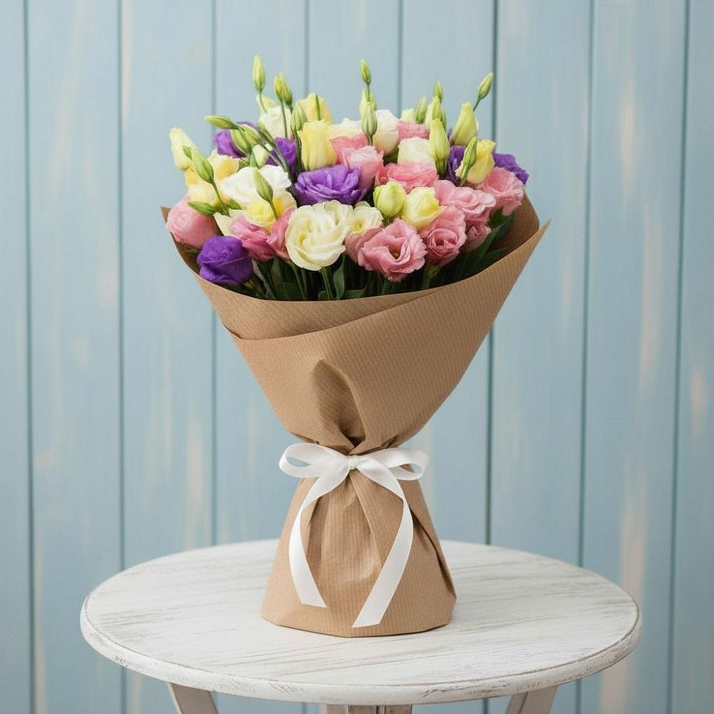 Букет цветов из: Лизиантусы в Смоленске