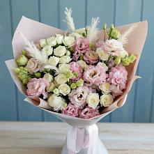 Букет цветов из:  Альстромерии и Розы #REPLACE_PRED# Смоленске