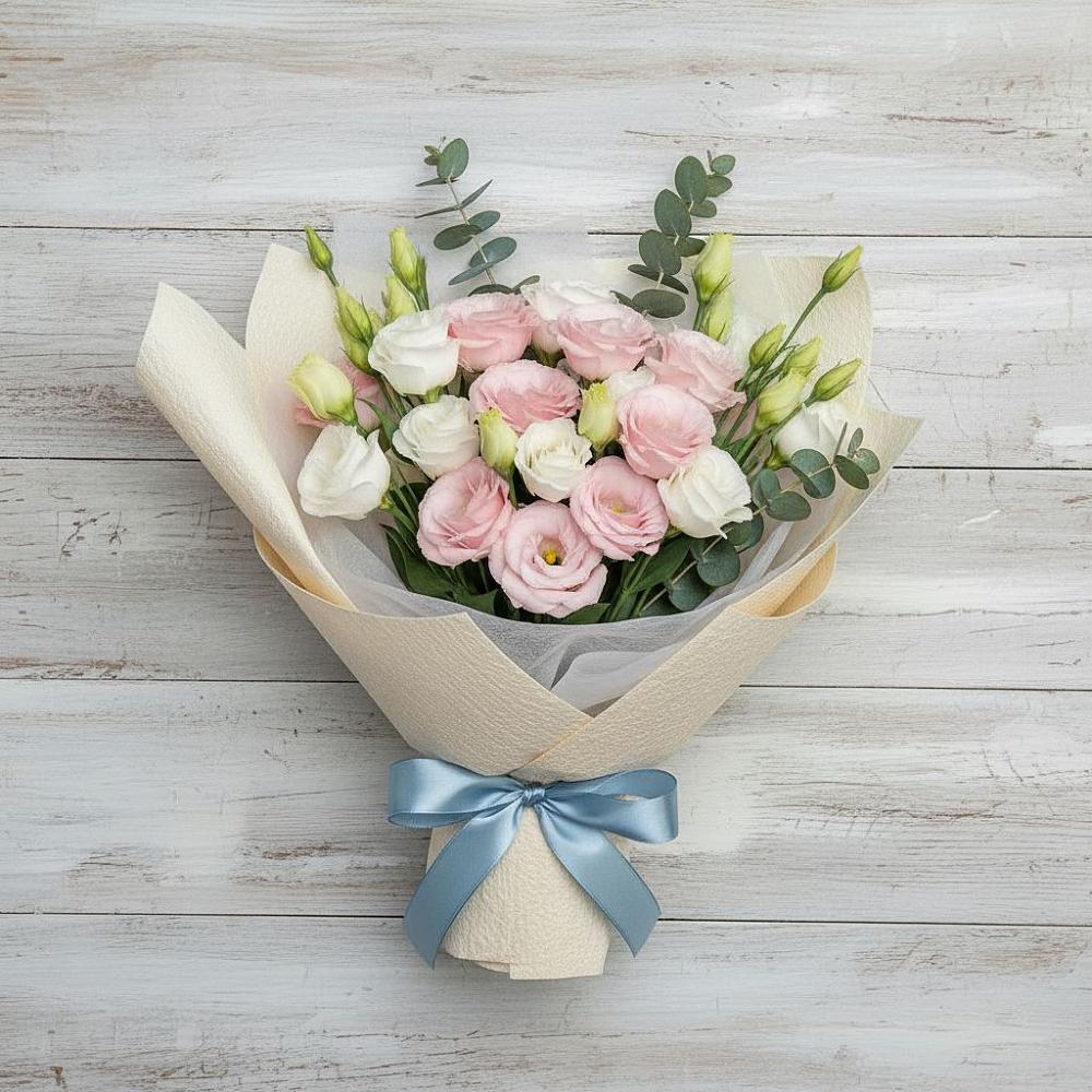 Букет цветов из: Лизиантусы в Смоленске